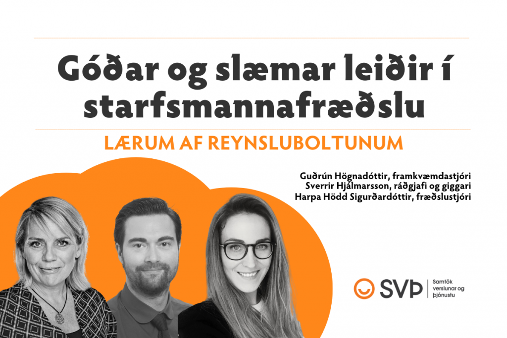 Góðar og slæmar leiðir í starfsmannafræðslu