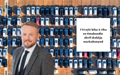 114 nýir bílar á viku en tímabundin áhrif skekkja markaðsmynd