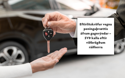 Eftirlitskröfur vegna peningaþvættis áfram gagnrýndar – SVÞ o.fl.atvinnugreinasamtök kallar eftir viðbrögðum ráðherra